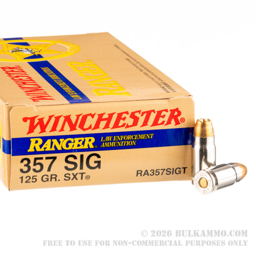 500Rounds of .357 SIG Ammo by Winchester - 125gr JHP
