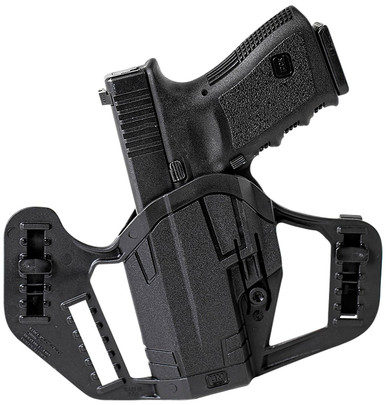 Uncle MikesApparition IWB/OWB Black Polymer Belt Clip Compatible w/Glock 43/43X, Holster