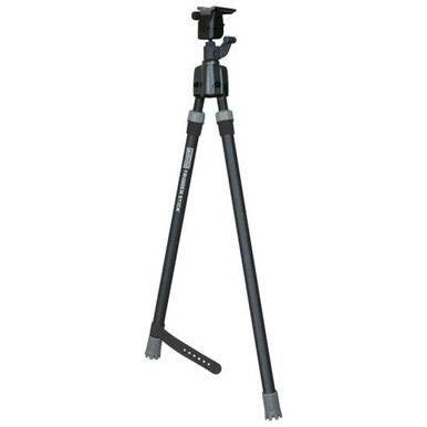 Primos Trigger Stick Gun Mounted Bipod Medium - Black/Gray, Ideal for Bolt Action Rifles