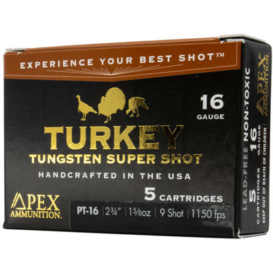 Apex Ammunition Turkey TSS 16 Gauge 2-3/4" 1-5/8 oz #9 Shot