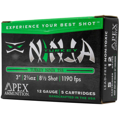 Apex Ammunition Turkey Ninja TSS 12 Gauge 3" 2-1/4 oz #8.5 Shot