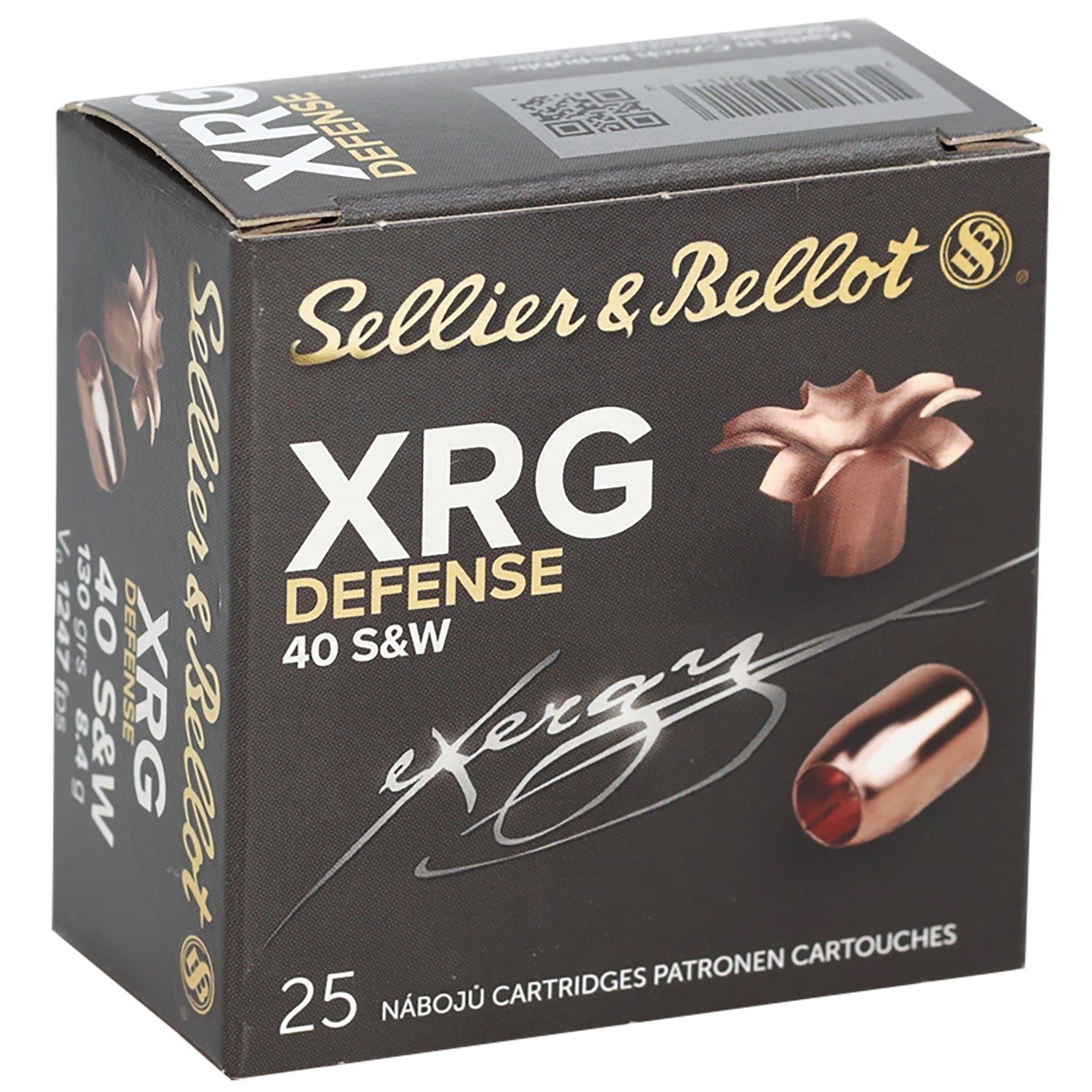 Sellier & Bellot .40 S&W XRG 130gr SCHP Ammo 1247 FPS
