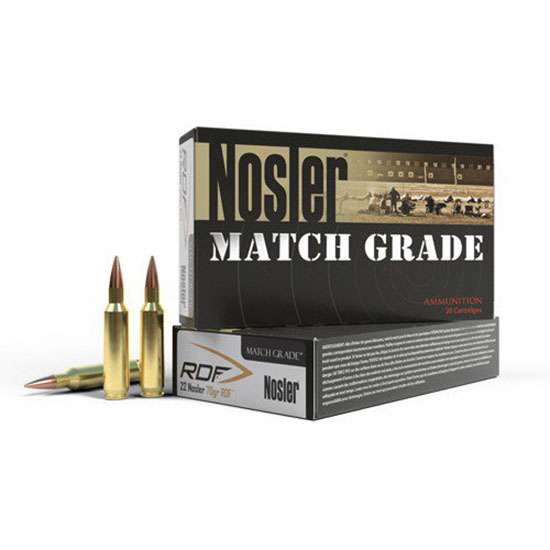 Nosler Match Grade RDF 22 Nosler 70 gr Hollow Point Boat Tail (HPBT) 20 Bx/ 10 Cs
