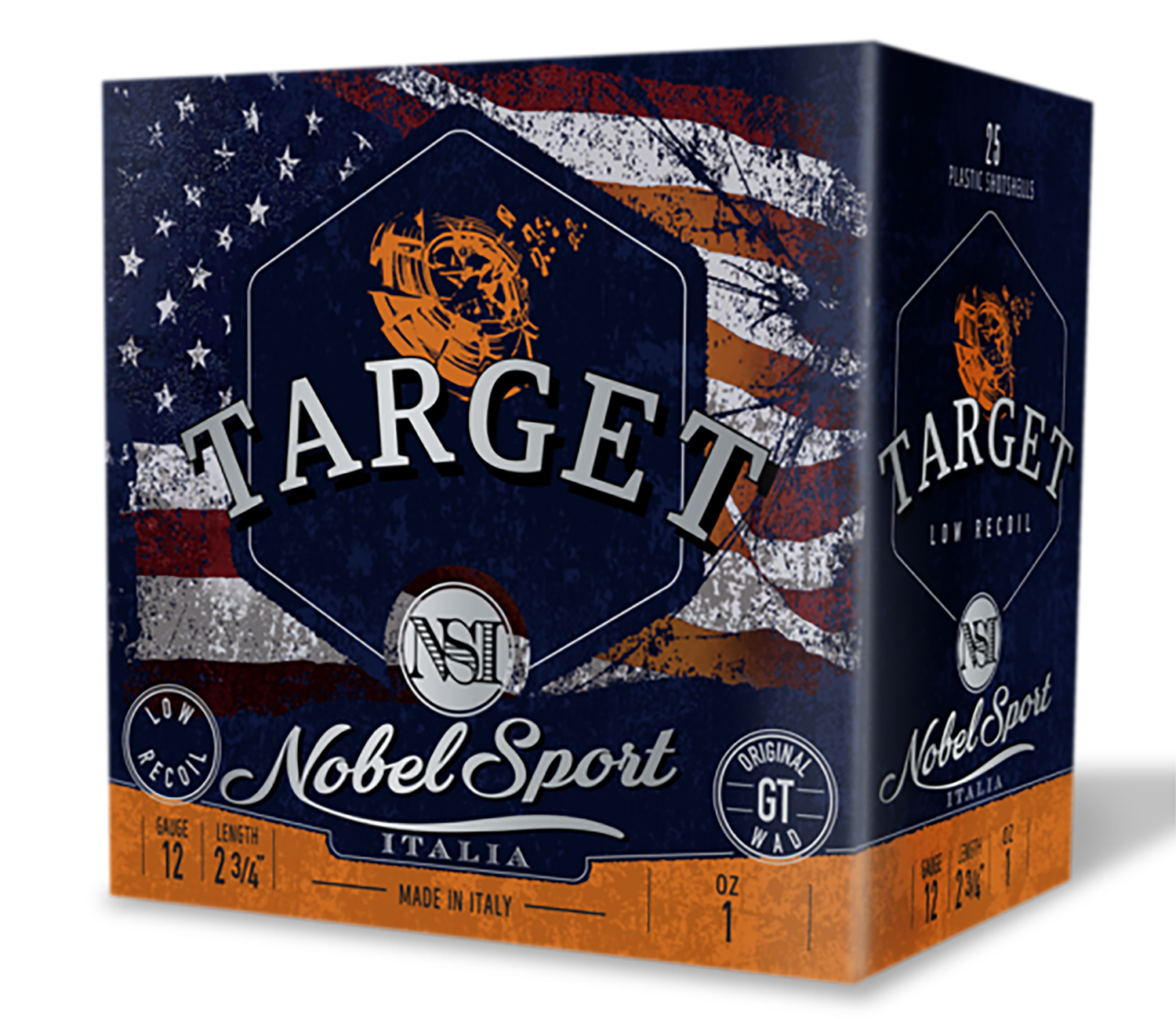 Nobel Target Low Recoil 12Gauge 2.75″ 1oz 7.5Shot 25 Per Box/10Case