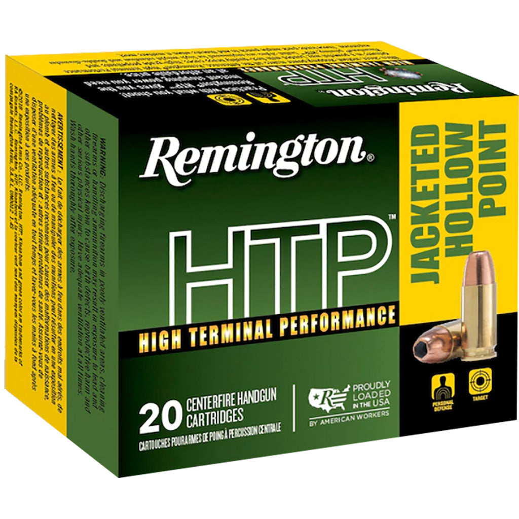 Remington .45 ACP HTP 185gr JHP Ammo 1000 FPS