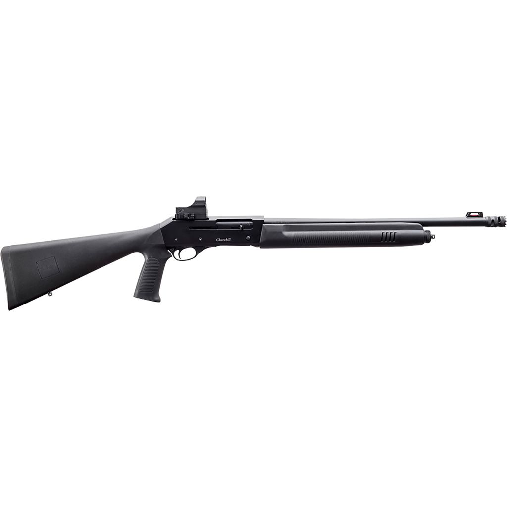 Aakkar Churchill Semi-Auto Shotgun 20 ga 18.5″ Black with Red Dot Sight