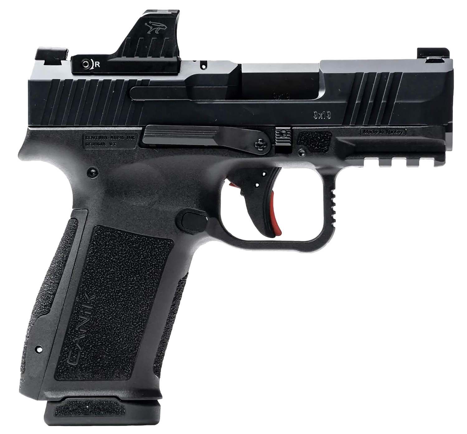 Canik Mete MC9L w/Optic 17+1 9mm Luger Black Sub-Compact Frame 3.18″ Steel Barrel