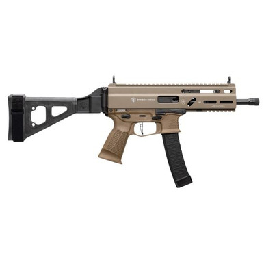 Grand Power Stribog SP9A3 8" 9mm Sub Pistol SBT Brace FDE