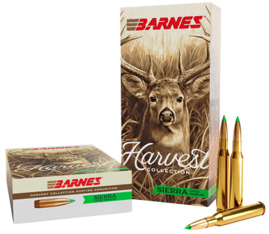 Barnes Harvest Ammo 7mm-08Rem 150gr Sierra Tipped GameKing 20rd Box - Brass Casing