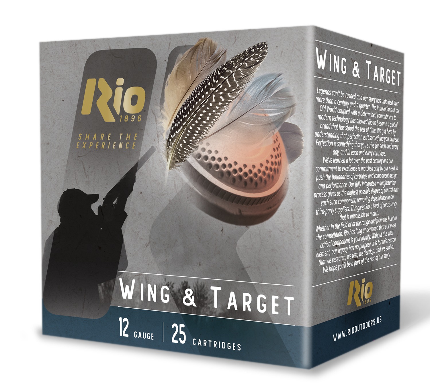 Rio Ammunition WT328 Wing & Target 12 Gauge 2.75″ 1 1/8oz 8 Shot 25 Per Box