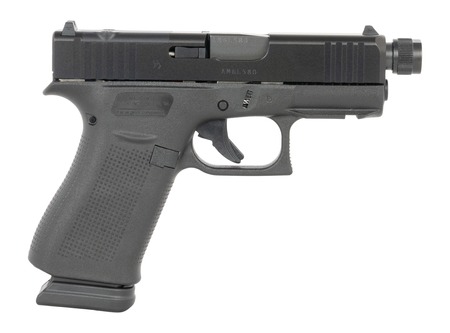 GLOCK, 43X M.O.S., Slim Sub-Compact 9mm Luger 15+1 3.41″ Black Threaded Barrel