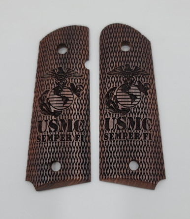 1911 Diamond Grips USMC Marked