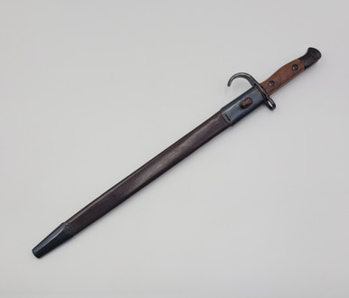 British Enfield Hooked Quillion Bayonet with Scabbard