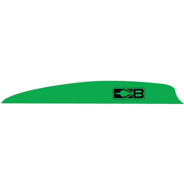 Bohning Zen Vanes Neon Green 4 in. 100 pk.