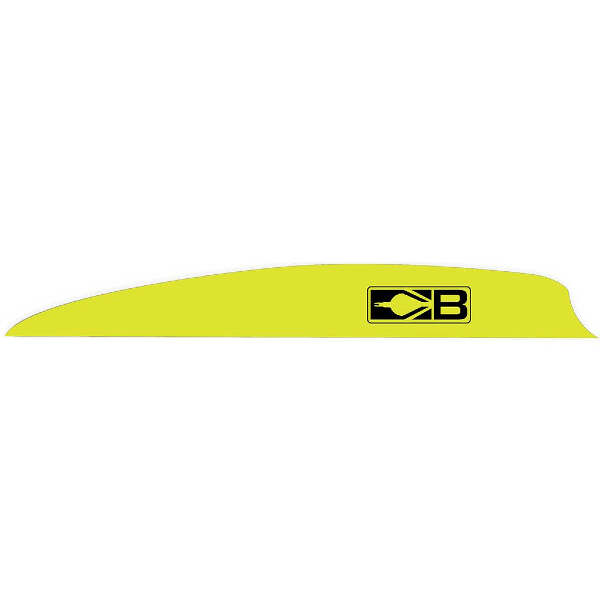 Bohning Zen Vanes Neon Yellow 4 in. 100 pk.