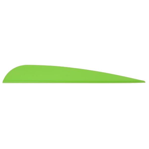 AAE Elite Plastifletch Vanes Bright Green 3.875 in. 100pk.