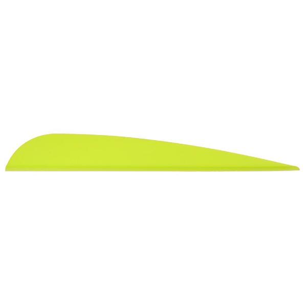 AAE Elite Plastifletch Vanes Yellow 3.875 in. 100 pk.