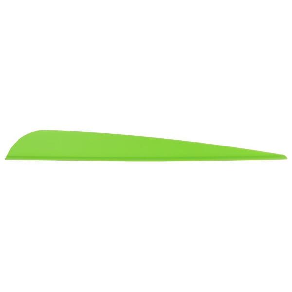 AAE Elite Plastifletch Vanes Bright Green 4.75 in. 100 pk.