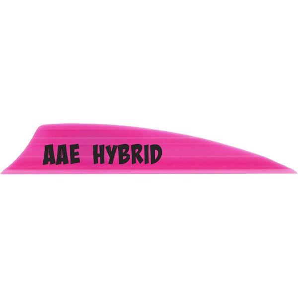 AAE Hybrid 1.85 Vanes Hot Pink 1.85 in. Shield Cut 100 pk.