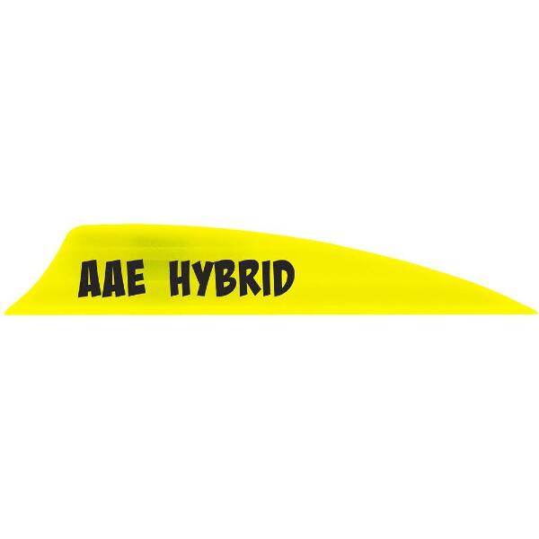 AAE Hybrid 1.85 Vanes Yellow 1.85 in. Shield Cut 100 pk.