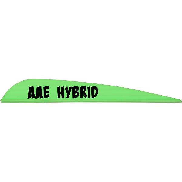 AAE Hybrid 40 Vanes Bright Green 3.8 in. 100 pk.