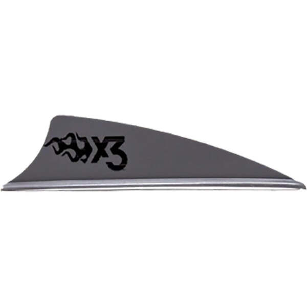 Bohning X3 Vanes Silver 1.75 in. 100 pk.