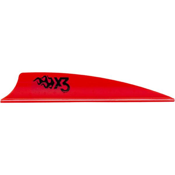 Bohning X3 Vanes Red 2.25 in. 100 pk.