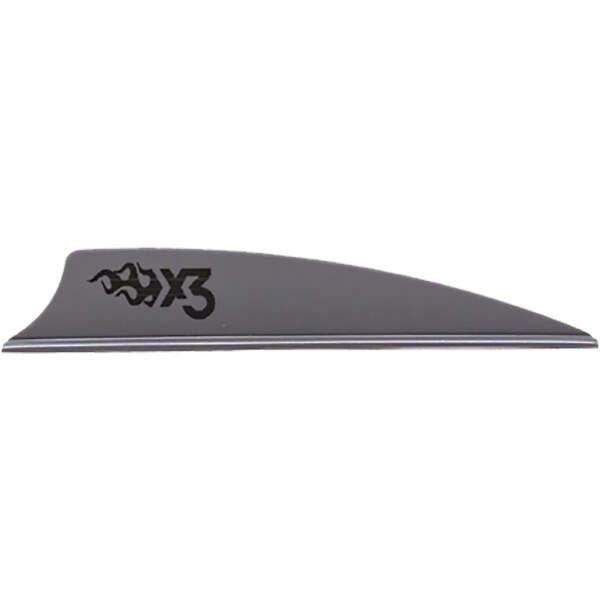 Bohning X3 Vanes Silver 2.25 in. 100 pk.