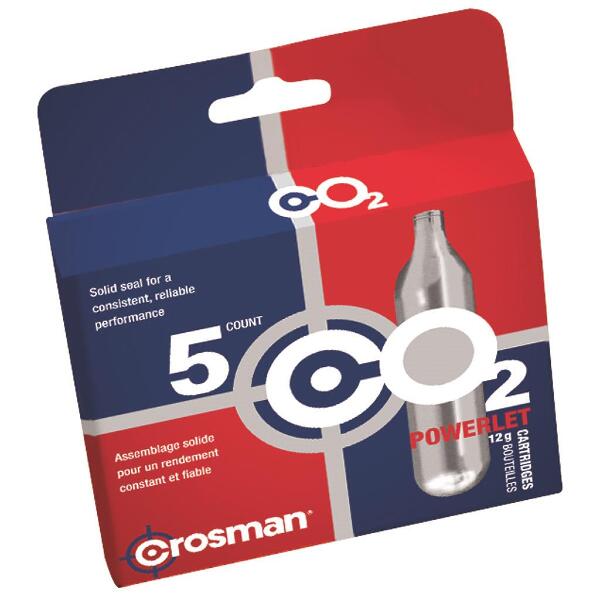Crosman CO2 Powerlet Cartridge 5 pk.