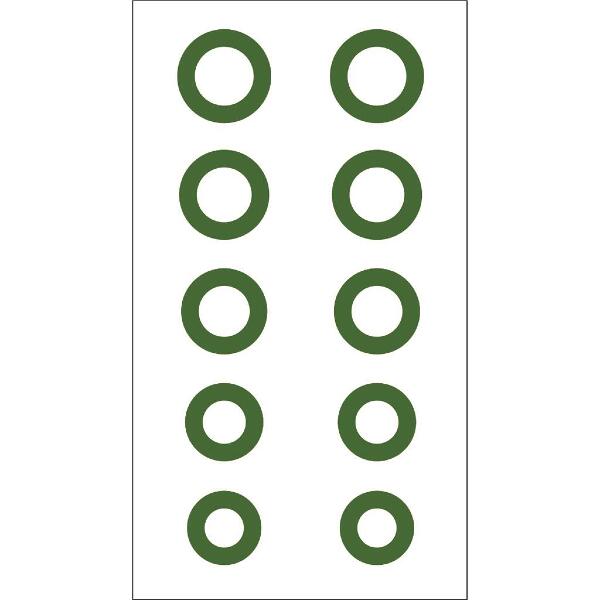 Gunstar Chubby Circle Reticle Set Green