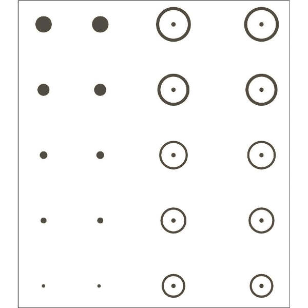 Gunstar Precision Target Reticle Set Black