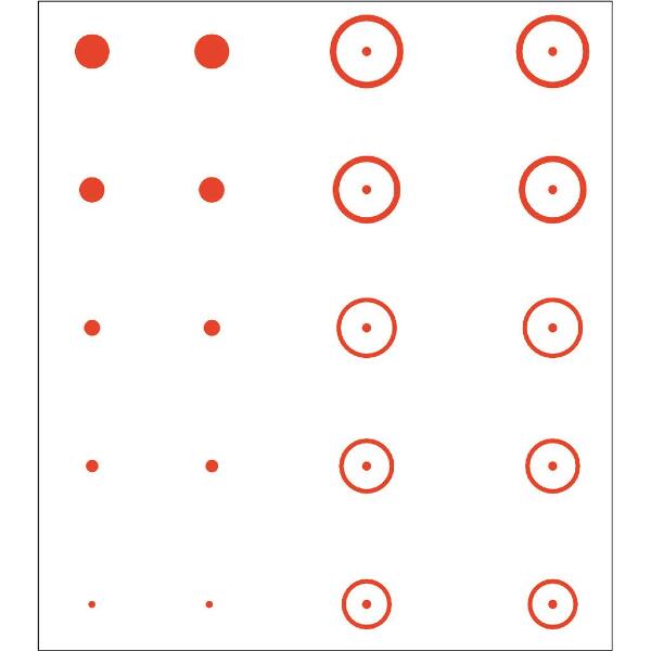 Gunstar Pro Series Precision Reticle Set Orange