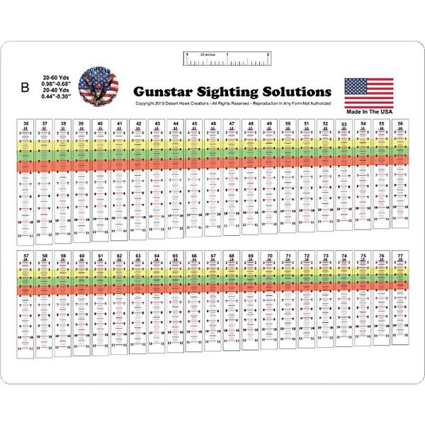 Gunstar Pro Series Sight Tapes B - Medium