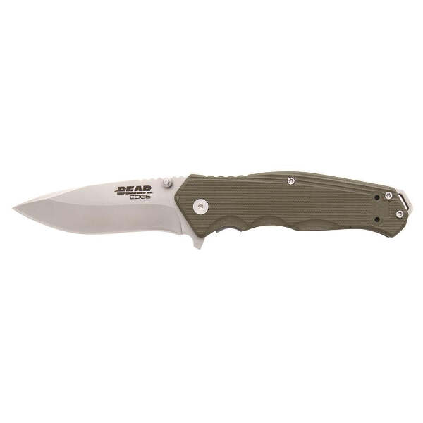 Bear and Son G10 Sideliner OD Green 4 1/2 in.