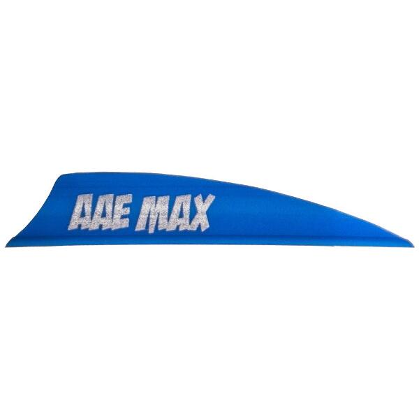 AAE Plastifletch Max Vanes Blue 2 in. Shield 100 pk.