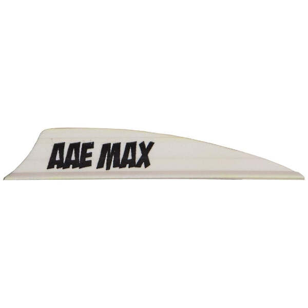 AAE Plastifletch Max Vanes White 2 in. Shield 100 pk.
