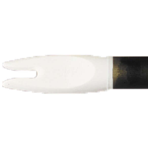 AAE Z-Nocks White 1/4 in. 100 pk.