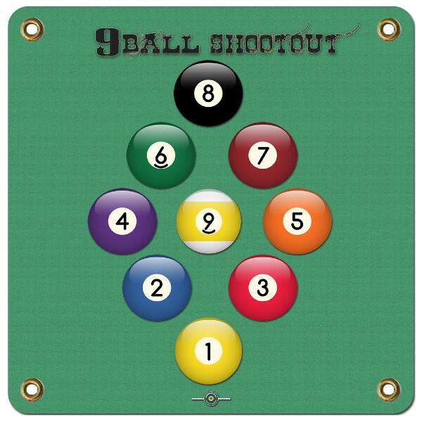Arrowmat Foam Target Face 9 Ball Shootout 17x17 in.