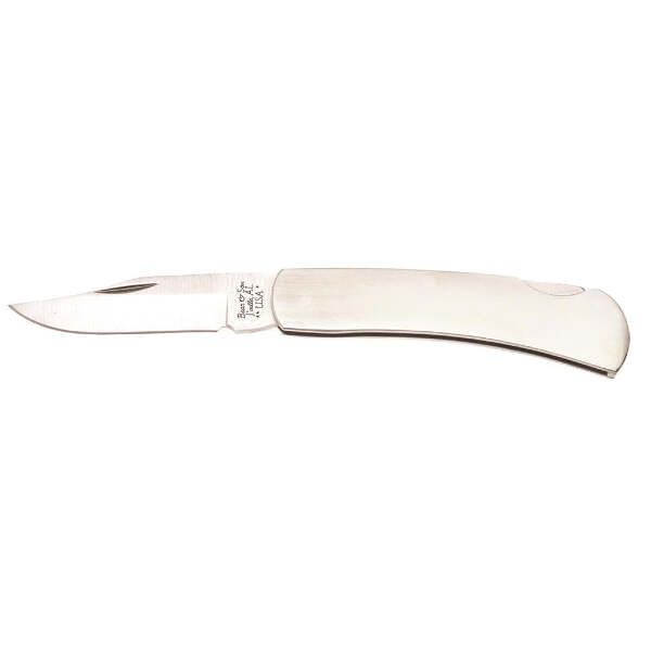 Bear and Son Executive Lockback Stainless Steel 3 in.