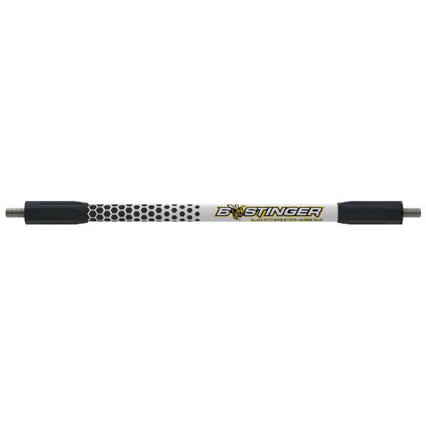 Bee Stinger MicroHex V-Bar Black/White 10 in.
