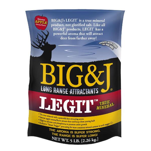 Big And J Legit True Mineral Attractant Apple Flavor 5 lbs.
