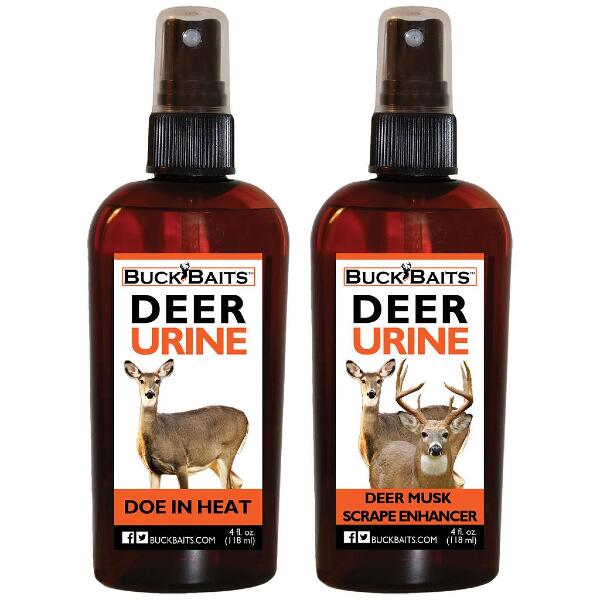Buck Baits Combo Doe in Heat - Deer Musk Scrape 4 oz. ea.