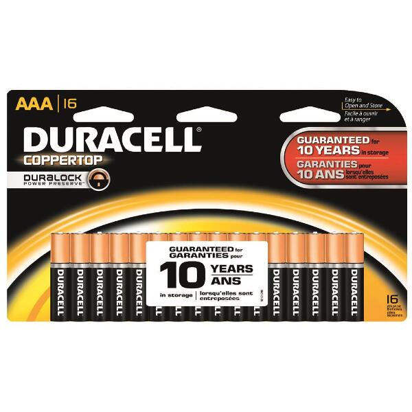 Duracell Coppertop Batteries AAA 16 pk.