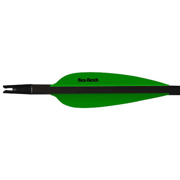 Flex Fletch FFP Shield Cut Vanes Flo Green 3.6 in. 39 pk.