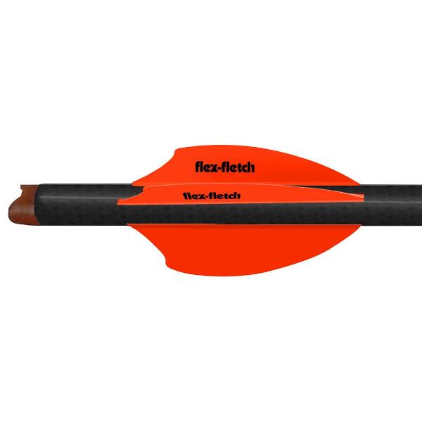 Flex Fletch SK2 Vanes Blaze Orange 2 in. 100 pk.