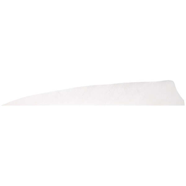 Gateway Shield Cut Feathers White 4 in. RW 100 Pk.