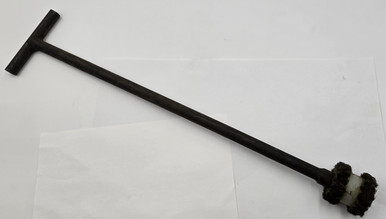 Mortar cleaning rod with brush