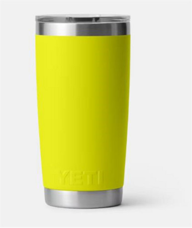 Yeti Rambler 20 oz Tumbler with Magslider Lid - Firefly Yellow