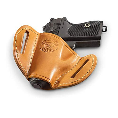 Bulldog Right Hand Belt Slide Holster, Designed for Small and Mini Auto Pistols