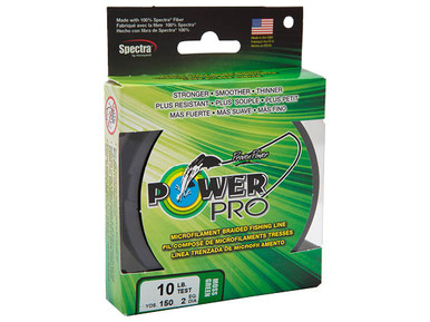 PowerPro Spectra Moss‑Green Braided Line – 20 lb / 300 yd